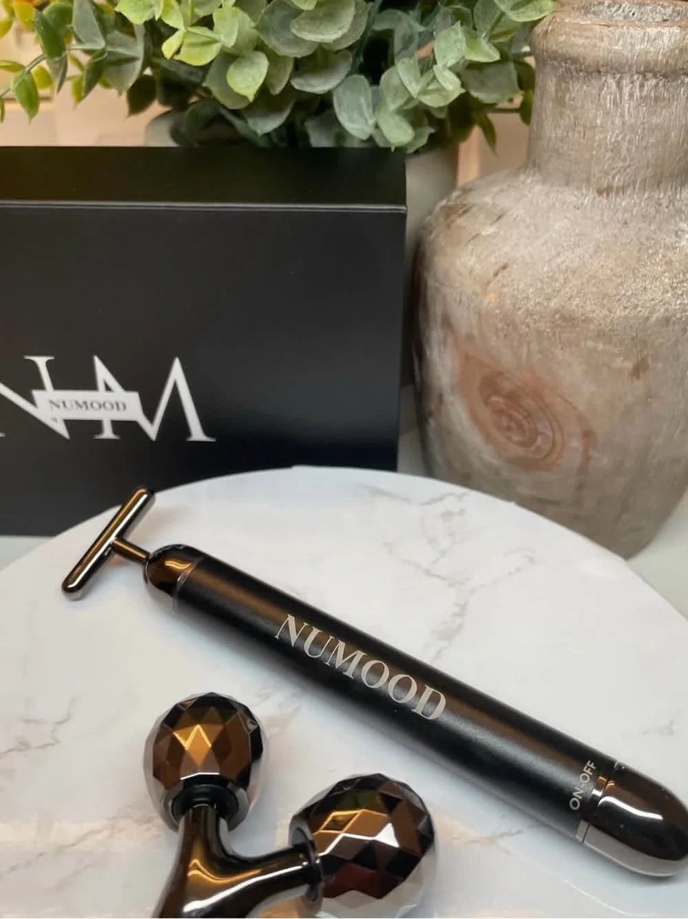 2-in-1 Facial Roller & Vibrating T-Bar Lymphatic Drainage | NEW IN BOX